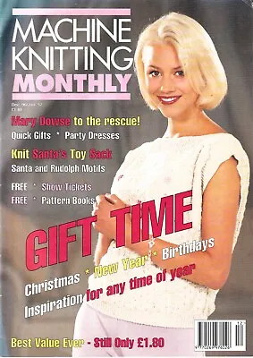 Machine Knitting Monthly Pattern Magazine December 1996 January 1997 Vintage • £6.49