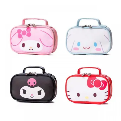 HOT Kuromi Melody Cinnamoroll Kitty Cosmetic Makeup Bag Pencil Case Storage Hand • $24.18