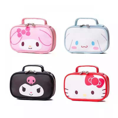 Kuromi Melody Cinnamoroll Kitty Cosmetic Makeup Bag Pencil Case Storage Handbag • $24.19