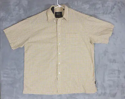 $12.79 • Buy BD Baggies Button Up Shirt Men's Size XL Short Sleeve Orange Check Adult Casual