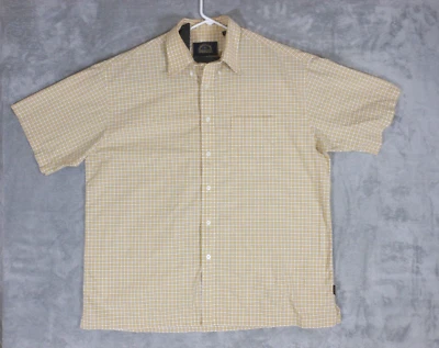 $12.79 • Buy BD Baggies Button Up Shirt Men's Size XL Short Sleeve Orange Check Adult Casual