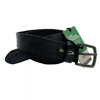 Camel Active Mens Black Classic Leather Belt Size XL / 110 - 115 Cm. • £24.99