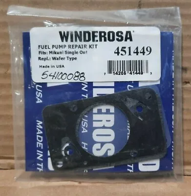 Winderosa  #451449  Fuel Pump Repair Kit For Mikuni Single Out  K114 • $17.99