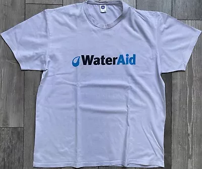 WaterAid White Charity T Shirt Large Used • £5