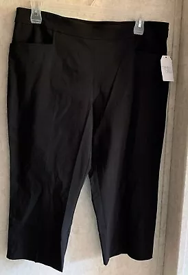 Time And Tru Womens Capris Millennium Pull On New Size L 12 14 Stretch Mid Rise • $24.99