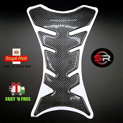 Universal Motorbike Motorcycle Carbon Tank Scratch Protector 3D Sticker Pad UK • £4.95