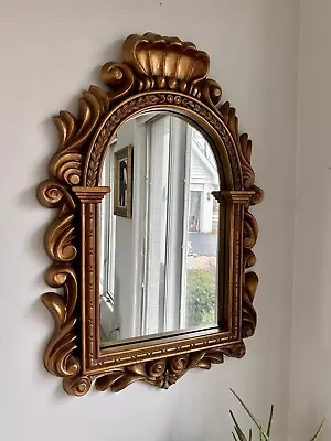 Vintage Ornate Gold Guild Wall Mirror • $148.75