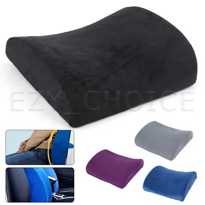 $16.99 • Buy Memory Foam Lumbar Back Pillow Support Back Cushion Home Office Car Seat Chair