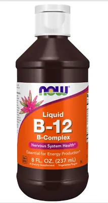 Now Foods Liquid B-12 B-Complex 8 Oz. • $17.99