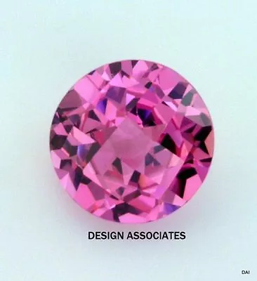 Lab Created Pink Sapphire 18 Mm Round Cut Aaa • $18.99