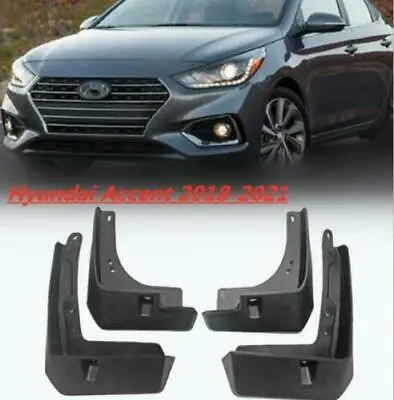 For Hyundai Accent 2018-2021 Mud Fender Flaps Splash Guards Mudflaps Mudguards*4 • $24.89