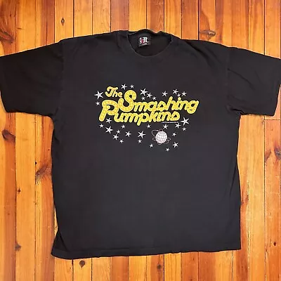 Vintage 1996 Smashing Pumpkins Tour T-Shirt Giant Tag Size XL Disco Graphic • $175