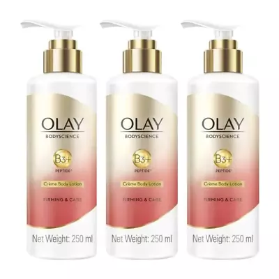 3x Olay Bodyscience Creme Body Lotion Firming And Care 250ml • $64.95