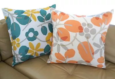 THE WELL DRESSED BED Scandinavian Floral Linen Accent Pillow With INSERT 21 X 21 • $49.99