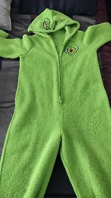 Dr.Seuss The Grinch Adult Union Suit One Piece Pajamas Size XL (Pre-owned) • £31.85