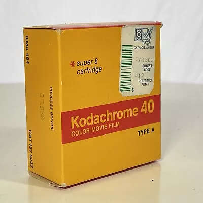 Vintage KODACHROME 40 Color Movie Film Type A Super 8 Cartridge 15m • £11.28