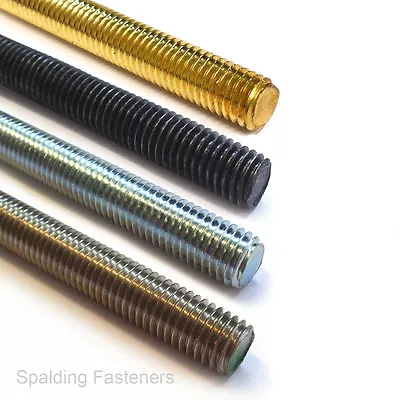 £8.77 • Buy Metric, Metric Fine UNF ,UNC , A2 Stainless, 4.8 Zinc , Solid Brass Threaded Bar