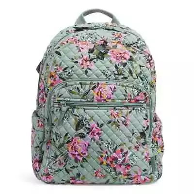 VERA BRADLEY~AUTHENTIC~Full Size Campus Backpack~FABULOUS ROSEY OUTLOOK~BNWT! • $94.90