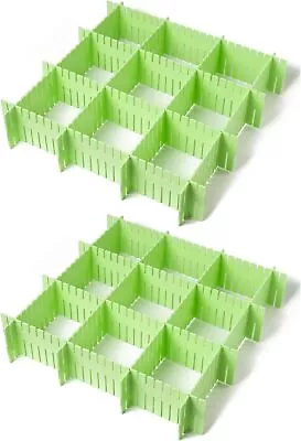 16pcs Drawer Dividers Adjustable Grid Clapboard Grid Drawer Dividers Plastic  • £9.68