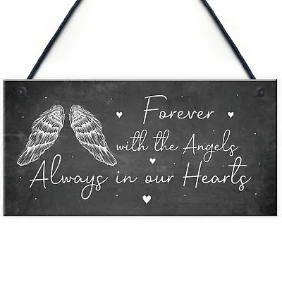 £3.99 • Buy Always In Our Hearts Memorial Garden Plaque Shed Mum Nan Dad Memorial Gift
