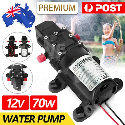 $17.45 • Buy Water Pump 12V 4-6L/Min 70W High Pressure Self-Priming Caravan Camping Boat