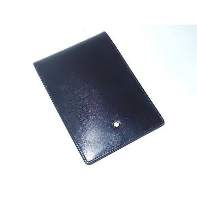 NOS* Montblanc Meisterstuck Black Leather Small Notebook/Wallet 30650 14244 1995 • $399.95