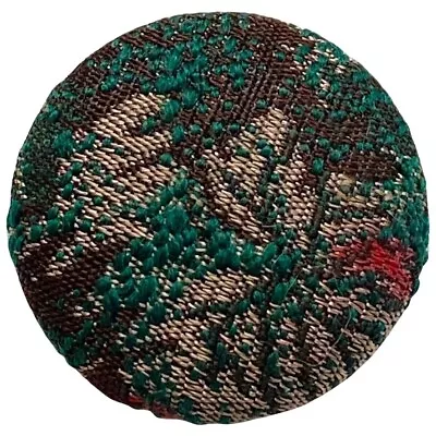 1-1/8  Pretty Vintage Damask Fabric Button • $4.65