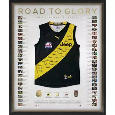 $2995 • Buy Richmond Tigers 2019 Premiers Team Signed Guernsey Road To Glory Martin Afl