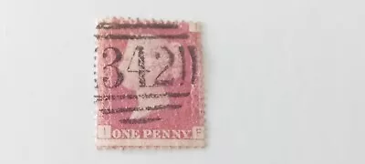 GB QV 1d Penny Red Plate 86 I F - 342 Hastings Sussex Duplex • £2.25