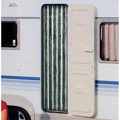 Luxury Chenille Caravan Door Curtain Green • £29.94