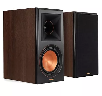 Klipsch RP-600M Walnut Vinyl Open Box Bookshelf Speakers Pair • $319.97