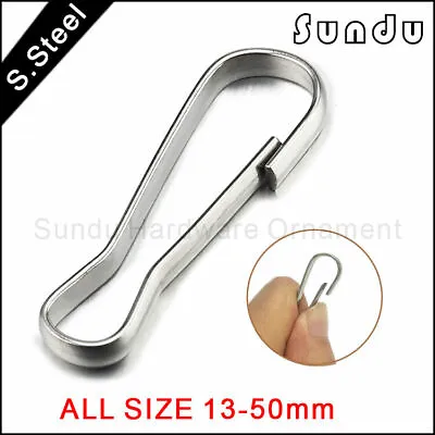 Wholesale Stainless Steel  S-Ring Curtain Clasp Split Key Ring Hook Chain Loop • $253.30