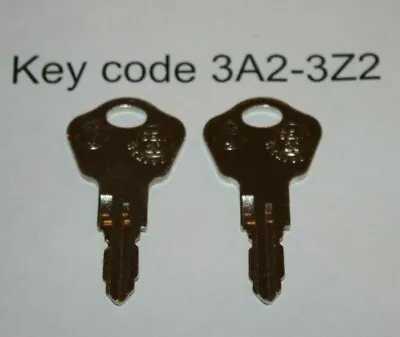 $7.95 • Buy Set Of 2 Replacement Keys Cut To Your Sentry Safe Key Code 3A2-3Z2 All Models