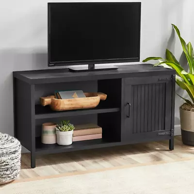TV STAND CONSOLES For TVs Up To 50  Rustic Wood Brown/Black • $86.32