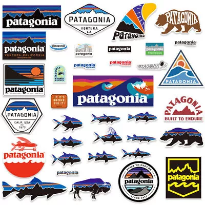 36pcs Patagonia Stickers Laptop Snowboard Car Helmet Sticker Laptop Sticker New • £3.59