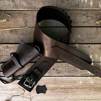 Leather Western Gun Holster Fits Model Heritage Rough Rider 6.5   4.75  Barrel • $93.84