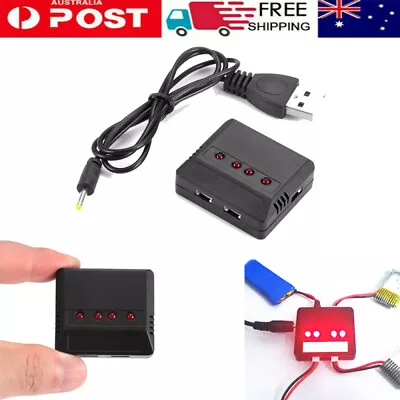 $13.99 • Buy 4 In 1 Charger Drone Charger 3.7V Lipo Battery Helicopter Quadcopter Charger AU