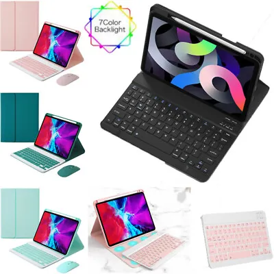 Bluetooth Keyboard Leather Stand Case Cover For IPad 7 8 9 10th Air 3 4 5 Pro 11 • $15.55