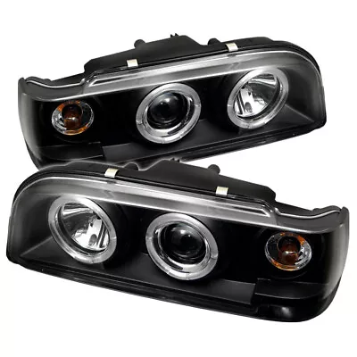 Spyder Auto 93-97 Volvo 850 LED Halo Projector Black Headlights Set • $361.24