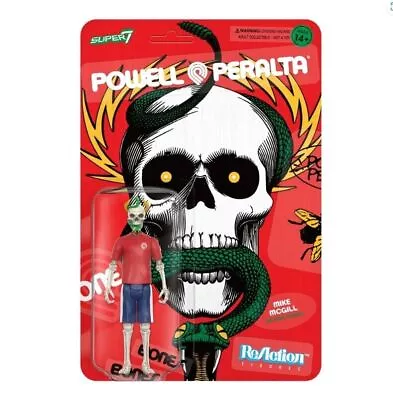 Mike Mcgill Powell Peralta Snake Super7 Reaction Action Figure • $19.99