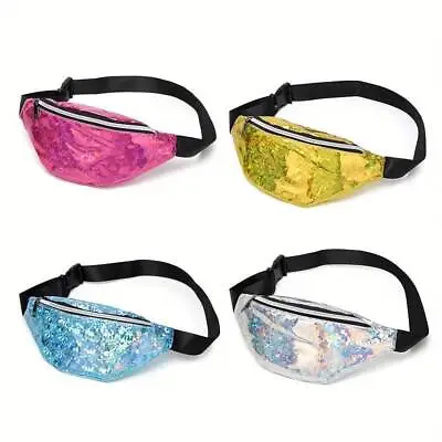 Bum Bag Fanny Pack Travel Waist Festival Money Belt Wallet Holiday Leather Pouch • £6.99