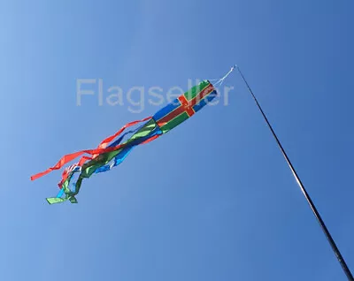 £9.49 • Buy Lincolnshire Flag Tube Windsock 60  For Telescopic Pole