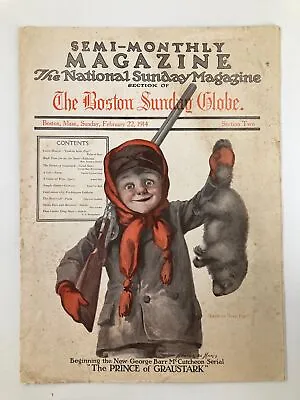 VTG The Sunday Magazine February 22 1914 The Prince Of Graustark No Label • $26.97