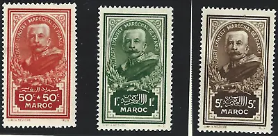 French Morocco #B10-B12 MNH CV$98.00 Marshal Hubert Lyautey • $75.88