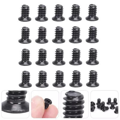 100pcs Black Flat Head PC Case & Laptop Replacement Screws For 3.5  HDD • £7.75