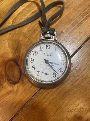 Vintage Westclox Scotty Pocket Watch Running! • $15