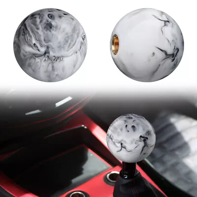 JDM Star Pearl Ball White Black Manual Gear Stick Shift Knob Shifter Universal • $16.88