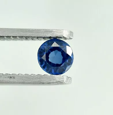 Natural Flawless Montana Blue Sapphire Loose Round Gemstone Cut 0.45 Ct -4.50 MM • $34.15
