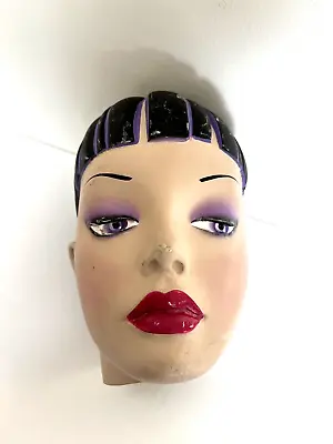 Vintage Rootstein Mannequin HEAD ONLY  Bubbles  Purple Eyeshadow Pink Lips • $65