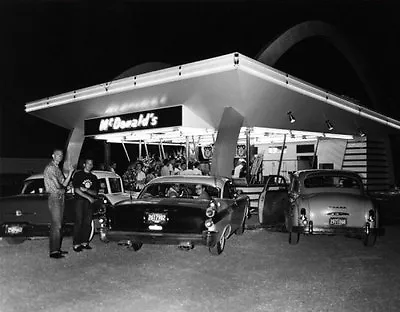 McDonald's Restaurant Large Photo 11X14  - 1950's Speedee Kroc • $12.95